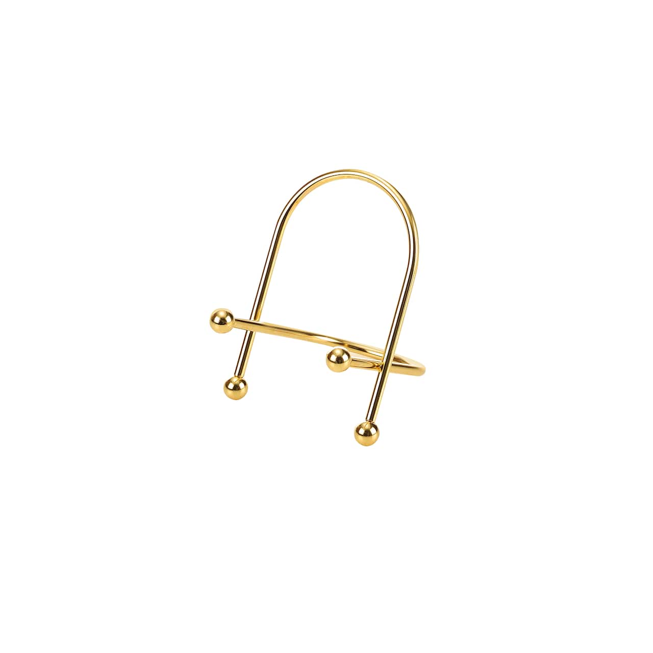 Golden Curved Wire Photo Easel by Studio D&#xE9;cor&#xAE;
